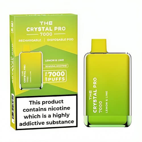 The Crystal Pro 7000 Disposable Vape Puff Pod Box of 10 vapeclubuk.co.uk