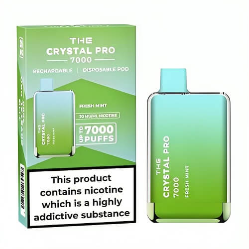 The Crystal Pro 7000 Disposable Vape Puff Pod Box of 10 vapeclubuk.co.uk