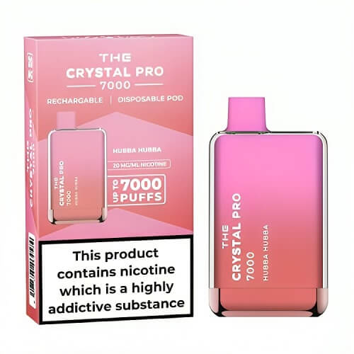 The Crystal Pro 7000 Disposable Vape Puff Pod Box of 10 vapeclubuk.co.uk