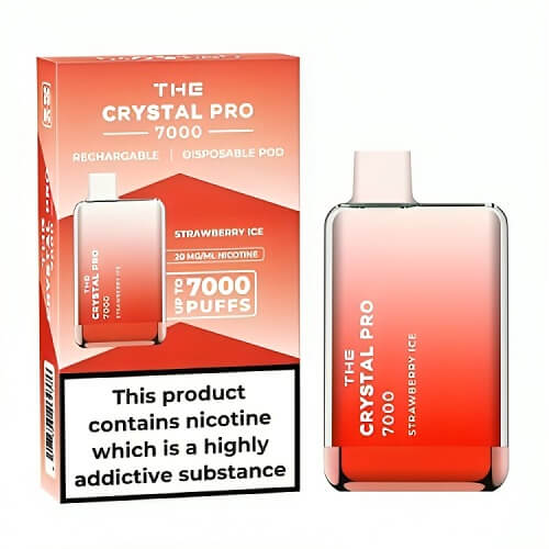 The Crystal Pro 7000 Disposable Vape Puff Pod Box of 10 vapeclubuk.co.uk