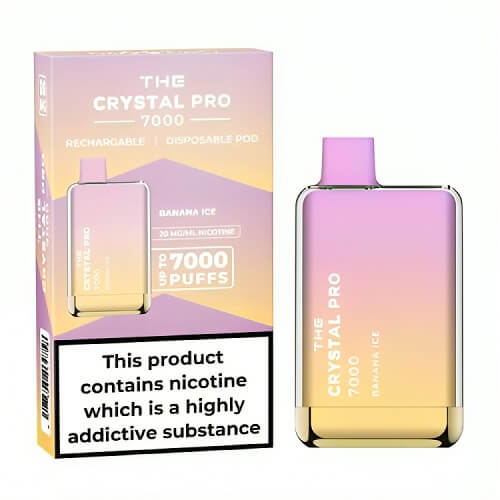 The Crystal Pro 7000 Disposable Vape Puff Pod Box of 10 vapeclubuk.co.uk