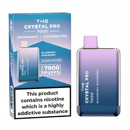 The Crystal Pro 7000 Disposable Vape Puff Pod Box of 10 vapeclubuk.co.uk