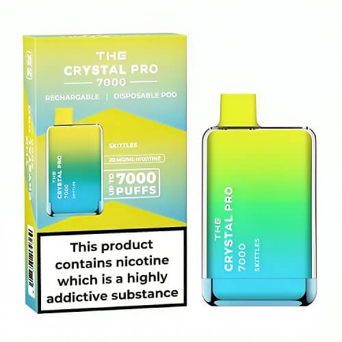 The Crystal Pro 7000 Disposable Vape Puff Pod Box of 10 vapeclubuk.co.uk