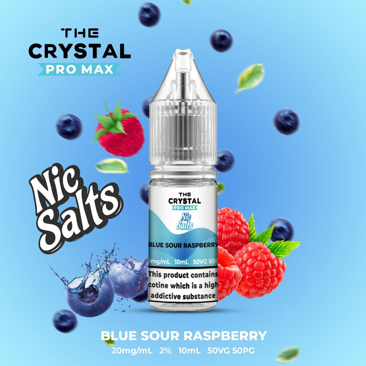 The Crystal Pro Max Vape Nic Salts 10ml - Box of 10 - cobravapes