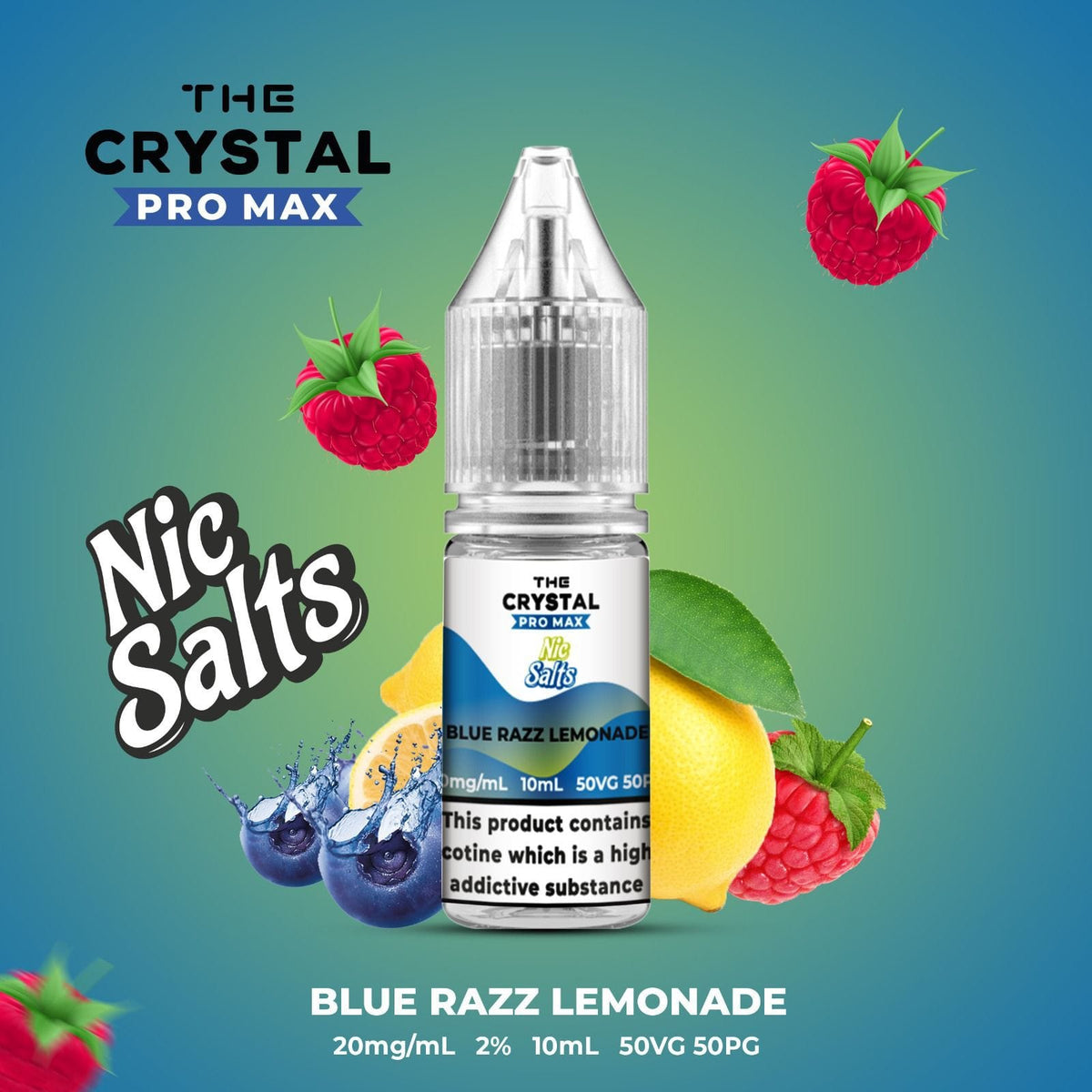 The Crystal Pro Max Vape Nic Salts 10ml - Box of 10 - cobravapes