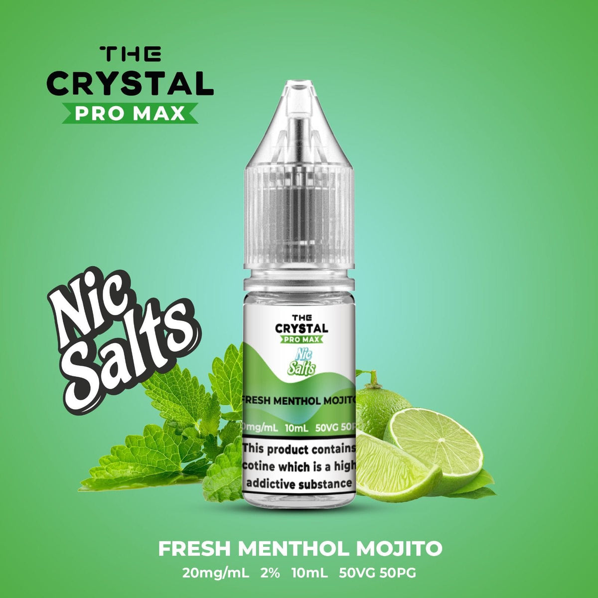 The Crystal Pro Max Vape Nic Salts 10ml - Box of 10 - cobravapes