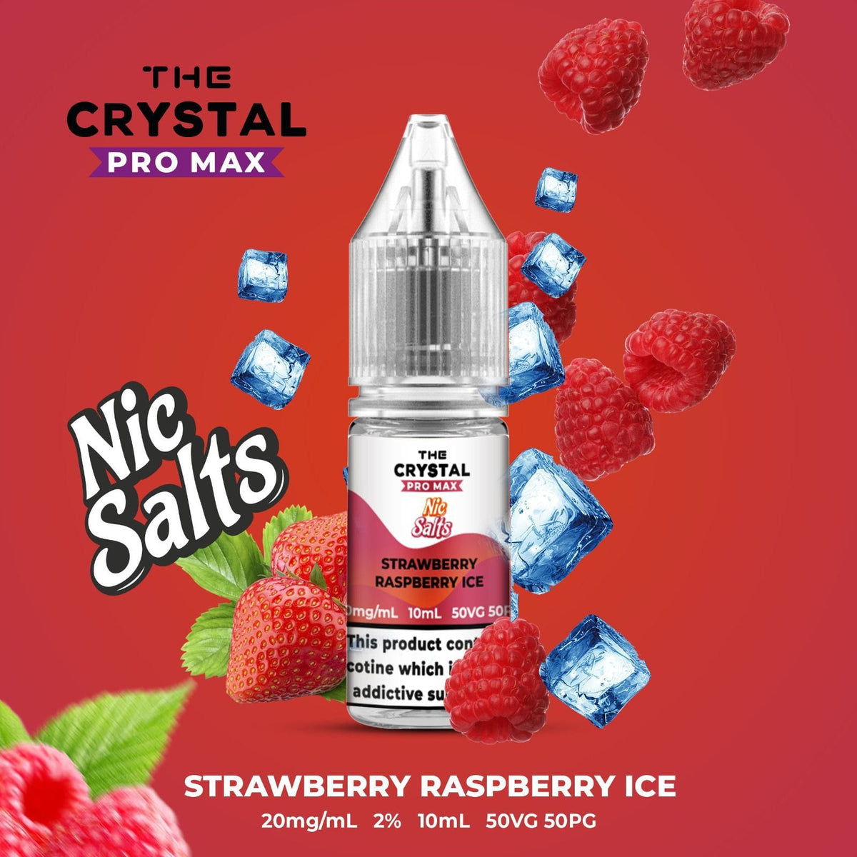 The Crystal Pro Max Vape Nic Salts 10ml - Box of 10 - cobravapes