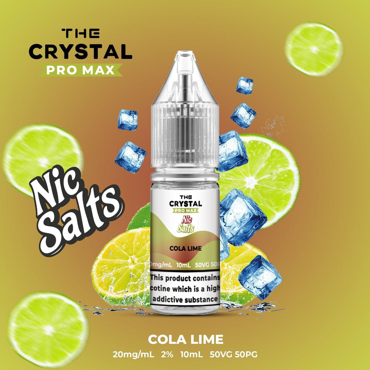 The Crystal Pro Max Vape Nic Salts 10ml - Box of 10 - cobravapes