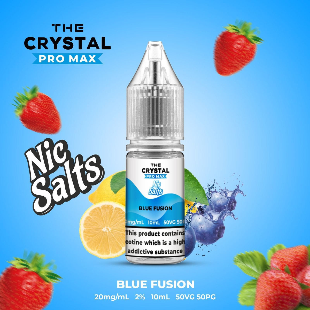 The Crystal Pro Max Vape Nic Salts 10ml - Box of 10 - cobravapes