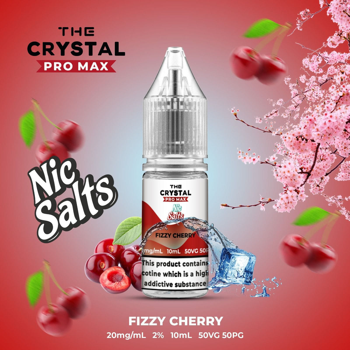 The Crystal Pro Max Vape Nic Salts 10ml - Box of 10 - cobravapes