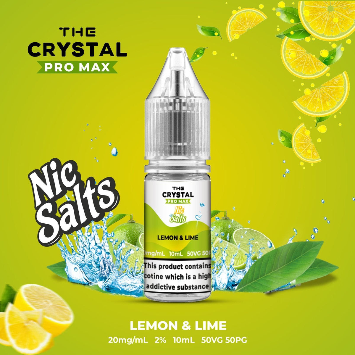 The Crystal Pro Max Vape Nic Salts 10ml - Box of 10 - cobravapes