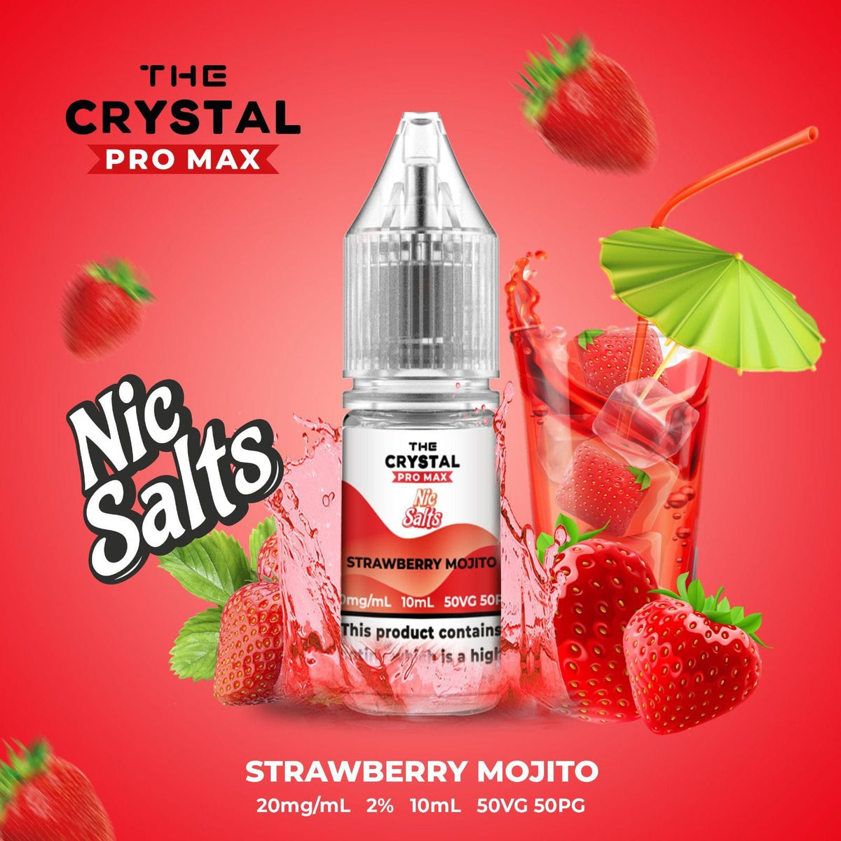 The Crystal Pro Max Vape Nic Salts 10ml - Box of 10 - cobravapes